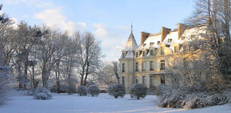 Château de Santeny sous la neige